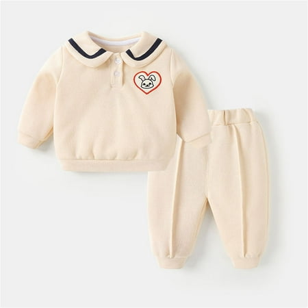 Hunpta Infant Child Kids Toddler Baby Boys Girls Long Sleeve Cute Cartoon Embroidered Sweatshirt Pullover Tops Solid Trousers Pants Outfit Set 2PCS Clothes
Hunpta Infant Child Kids Toddler Baby Boys Girls Long Sleeve Cute Cartoon Embroidered Sweatshirt Pullover Tops Solid Trousers Pants Outfit Set 2PCS Clothes