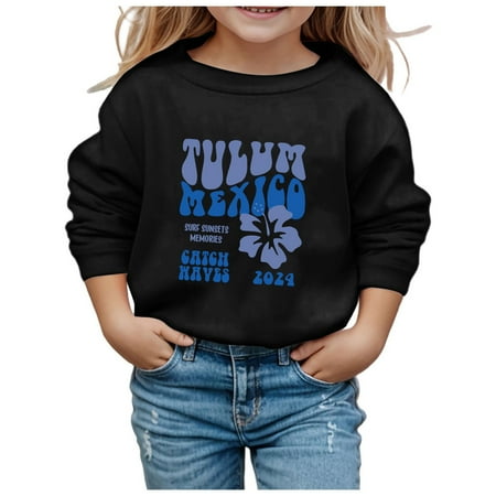 Girls Sweatshirt Casual Loose Round Neck Long Sleeve Letter Print Warm Comfort Pullover for Girls
Girls Sweatshirt Casual Loose Round Neck Long Sleeve Letter Print Warm Comfort Pullover for Girls