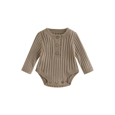 Amuver Baby Knit Romper Long Sleeve Crew Neck Solid Fall Winter Bodysuit for Girls Boys
Amuver Baby Knit Romper Long Sleeve Crew Neck Solid Fall Winter Bodysuit for Girls Boys