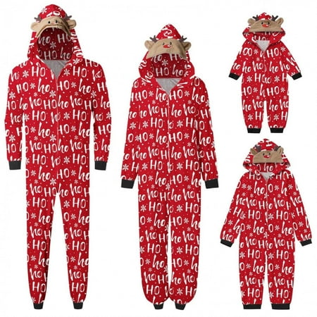 Family Matching Christmas Pajamas Set Sleepwear Jumpsuit Hoodie with Hood Matching Holiday PJ s for Family
Family Matching Christmas Pajamas Set Sleepwear Jumpsuit Hoodie with Hood Matching Holiday PJ s for Family