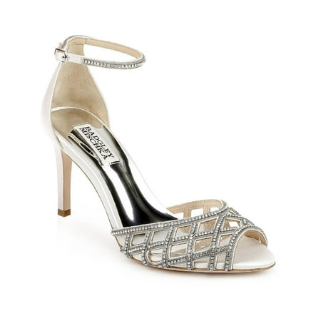 Badgley Mischka Womens RAIN Leather Stilettos Pumps