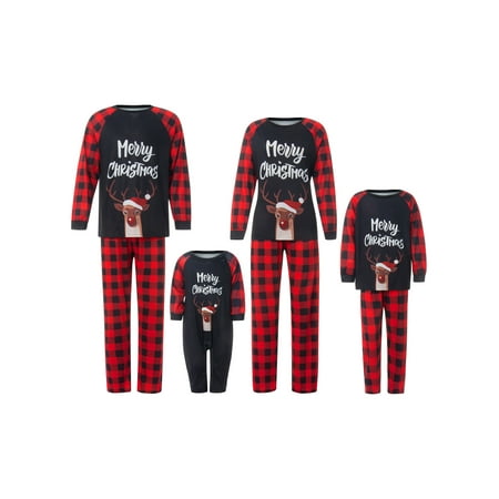 Afunbaby Christmas Family Matching Parent-child Pajamas Short Sleeve T-shirt Romper Printed Pants 2PCS Christmas PJs
Afunbaby Christmas Family Matching Parent-child Pajamas Short Sleeve T-shirt Romper Printed Pants 2PCS Christmas PJs