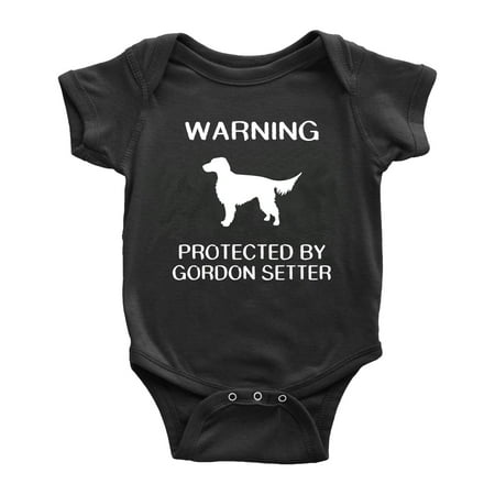 Warning: Protected by A Gordon Setter Dog Funny Baby Clothes Unisex (Black 6-12 Months) 
Warning: Protected by A Gordon Setter Dog Funny Baby Clothes Unisex (Black 6-12 Months)
