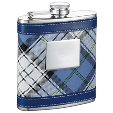 April Plaid Pattern Hip Flask