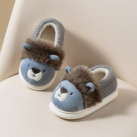 CoCopeanut Cute Children Slippers Lion Slipper Winter Plush Warm House Shoes Baby Comfortable Boys Cute Cartoon Cotton Sandals Baby Slides
CoCopeanut Cute Children Slippers Lion Slipper Winter Plush Warm House Shoes Baby Comfortable Boys Cute Cartoon Cotton Sandals Baby Slides