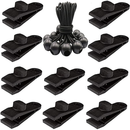 Tarp Clips Heavy Duty Lock Grip - Thumb Screw Tent Clamps for Tarps with Ball Bungee 8.5 Inch Tie Down Bungee Cords for Canopy Awnings Pergola Canvas Covers Outdoor Camping Swimming Pool (20 PCS)
Tarp Clips Heavy Duty Lock Grip - Thumb Screw Tent Clamps for Tarps with Ball Bungee 8.5 Inch Tie Down Bungee Cords for Canopy Awnings Pergola Canvas Covers Outdoor Camping Swimming Pool (20 PCS)