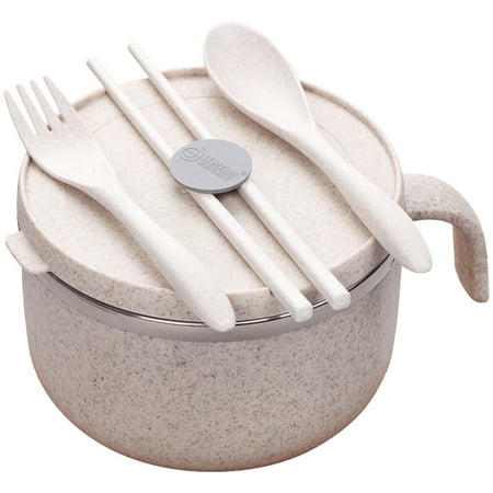 Ramen Bowl Stainless Steel Instant Noodles Bowl Food Serving Bowl Lunch Bowl