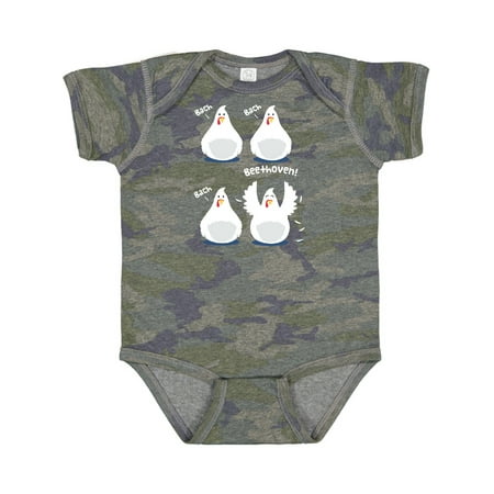 Inktastic Bach Beethoven Funny Chicks Gift Baby Boy or Baby Girl Bodysuit