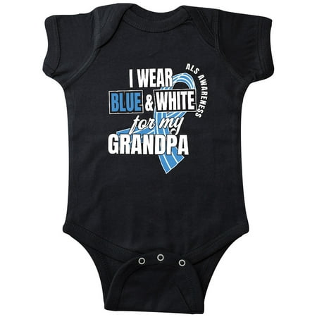 Inktastic I Wear Blue and White For My Grandpa ALS Awareness Gift Baby Boy or Baby Girl Bodysuit
Inktastic I Wear Blue and White For My Grandpa ALS Awareness Gift Baby Boy or Baby Girl Bodysuit