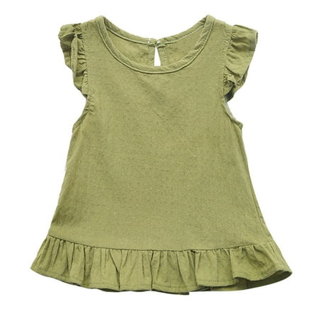 Fsqjgq Girls Sweatshirt Thermal Kids Girl Baby Color Tops Blouse Cotton Kids Fly Sleeve Ruffle Solid Clothes Girls Tops Girl Nice Tops Cotton Green 110
Fsqjgq Girls Sweatshirt Thermal Kids Girl Baby Color Tops Blouse Cotton Kids Fly Sleeve Ruffle Solid Clothes Girls Tops Girl Nice Tops Cotton Green 110