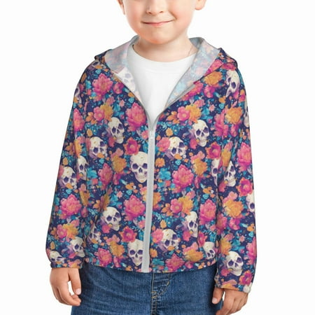 Vsdgher colorful Skull flower daisy Kids Sun Protection Hoodie with Zip Rash Guard Tops Children s Long Sleeve Sun Protection Clothing - 3 Years
Vsdgher colorful Skull flower daisy Kids Sun Protection Hoodie with Zip Rash Guard Tops Children s Long Sleeve Sun Protection Clothing - 3 Years