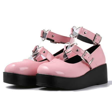 QWANG 2023 Women s Ladies Fashion Casual Vintage Platform Wedges Buckle Up Leather Shoes Pink
QWANG 2023 Women s Ladies Fashion Casual Vintage Platform Wedges Buckle Up Leather Shoes Pink