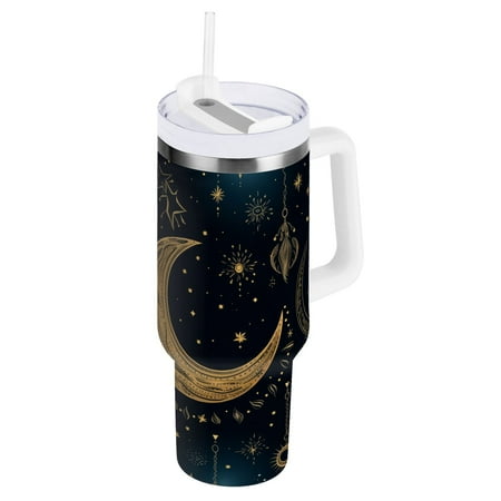JSTEL Boho Moons and Stars 30 oz Tumbler Stainless Steel Water Bottle Vacuum Insulated Cup with Straw Lid & Handle For Travel Car Cup Holder
JSTEL Boho Moons and Stars 30 oz Tumbler Stainless Steel Water Bottle Vacuum Insulated Cup with Straw Lid & Handle For Travel Car Cup Holder