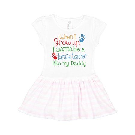 Inktastic Karate Teacher like Daddy Gift Toddler Girl Dress