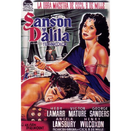 Samson And Delilah Canvas Art - (24 x 36)