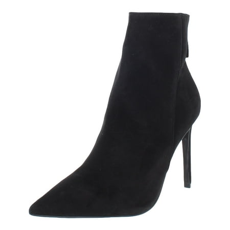 Steve Madden Womens Vangle Nubuck Pointed Toe Ankle Boots