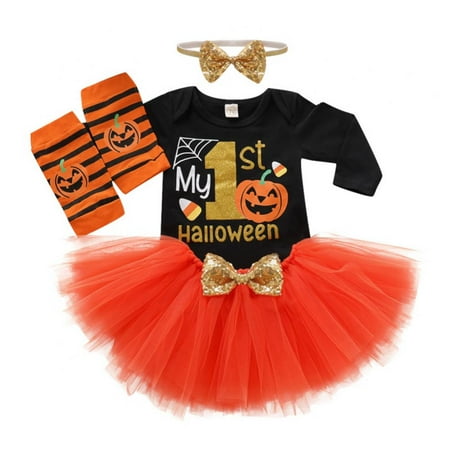 0-18M Halloween Baby Girl Clothes Newborn Set Pumpkin Romper Top Tutu Skirt Headband Leggings 4Pcs Outfits
0-18M Halloween Baby Girl Clothes Newborn Set Pumpkin Romper Top Tutu Skirt Headband Leggings 4Pcs Outfits