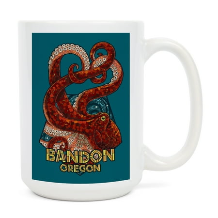 15 fl oz Ceramic Mug Bandon Oregon Octopus Mosaic Contour Dishwasher & Microwave Safe
15 fl oz Ceramic Mug Bandon Oregon Octopus Mosaic Contour Dishwasher & Microwave Safe
