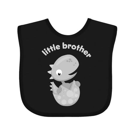 Inktastic Little Brother Dinosaur Gift Baby Boy Bib