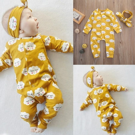 Mubineo Baby Fall Cloud Print Clothes Set Girls Long Sleeve O-neck Button-up Romper + Elastic Headband
Mubineo Baby Fall Cloud Print Clothes Set Girls Long Sleeve O-neck Button-up Romper + Elastic Headband
