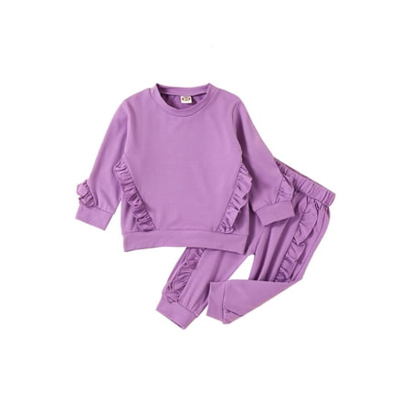 Ma&Baby Toddler Girls Clothes Fall Outfit Sets Long Sleeve Pullover + Ruffle Pants 2Pcs Sweatsuit
Ma&Baby Toddler Girls Clothes Fall Outfit Sets Long Sleeve Pullover + Ruffle Pants 2Pcs Sweatsuit