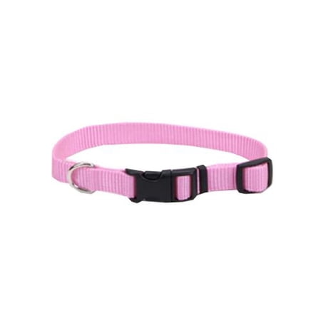 Coastal Pet Products 06601 A PKB20 Dog Collar, Adjustable, Pink Nylon, 3/4 x 14-20-In.