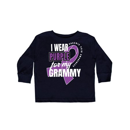 Inktastic Chronic Pain I Wear Purple For My Grammy Gift Toddler Boy or Toddler Girl Long Sleeve T-Shirt 
Inktastic Chronic Pain I Wear Purple For My Grammy Gift Toddler Boy or Toddler Girl Long Sleeve T-Shirt