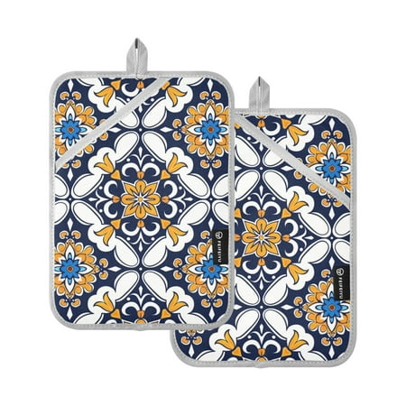 Pot Holders Set of 2 Heat Resistant 338℉ Kitchen Oven Gloves Potholder Cooking Baking Microwave Mitts Texture Bohomia
Pot Holders Set of 2 Heat Resistant 338℉ Kitchen Oven Gloves Potholder Cooking Baking Microwave Mitts Texture Bohomia