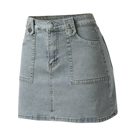 Cathalem Womens Skirts Midi Length Women Summer High Waist Slim Jean Short Skirt With Pockets Maternity Skirt Skirt Grey Medium
Cathalem Womens Skirts Midi Length Women Summer High Waist Slim Jean Short Skirt With Pockets Maternity Skirt Skirt Grey Medium