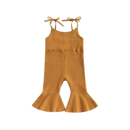 Peyakidsaa Summer One Piece Outfit Infant Baby Girl Romper Jumpsuit Sleeveless Halter Ribbed Romper Bell Bottoms
Peyakidsaa Summer One Piece Outfit Infant Baby Girl Romper Jumpsuit Sleeveless Halter Ribbed Romper Bell Bottoms
