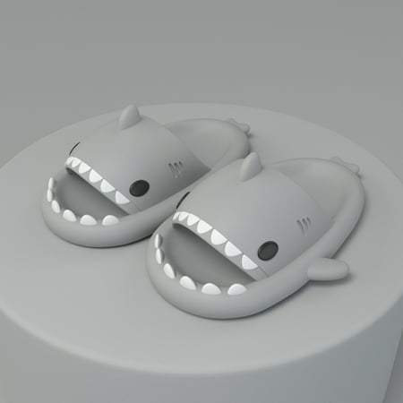 Rush Summer Shark Slippers Lightweight Anti-Slip Quick Dry Shower Hello Sandals Beach Cute Shark Slippers for Women and Men-Grey S1172
Rush Summer Shark Slippers Lightweight Anti-Slip Quick Dry Shower Hello Sandals Beach Cute Shark Slippers for Women and Men-Grey S1172