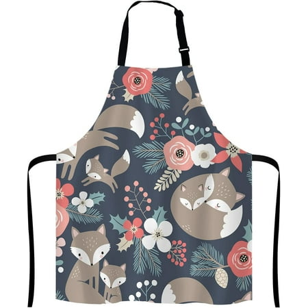 Cute Fox Family and Flowers Bib Apron with Adjustable Neck for Men Women Suitable for Home Kitchen Cooking Waitress Chef Grill Bistro Baking Apron
Cute Fox Family and Flowers Bib Apron with Adjustable Neck for Men Women Suitable for Home Kitchen Cooking Waitress Chef Grill Bistro Baking Apron