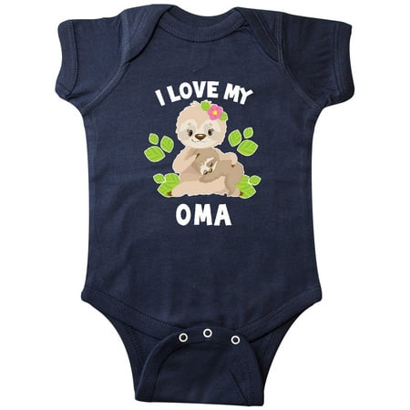 Inktastic Cute Sloth I Love My Oma with Green Leaves Gift Baby Boy or Baby Girl Bodysuit
Inktastic Cute Sloth I Love My Oma with Green Leaves Gift Baby Boy or Baby Girl Bodysuit