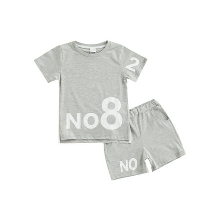 ZIYIXIN Toddler Little Boy Clothes No 8 Short Sleeve T-Shirt Top Shorts Outfit Summer Clothing Gray 3-4 Years
ZIYIXIN Toddler Little Boy Clothes No 8 Short Sleeve T-Shirt Top Shorts Outfit Summer Clothing Gray 3-4 Years