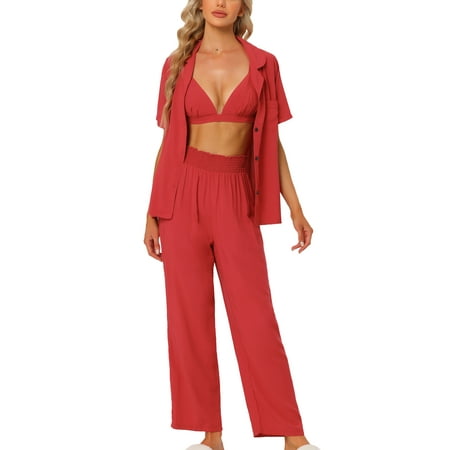 cheibear Womens Pajama Sets Short Sleeve Shirt Long Pant Sleevewear Nightshirt PJ Set
cheibear Womens Pajama Sets Short Sleeve Shirt Long Pant Sleevewear Nightshirt PJ Set