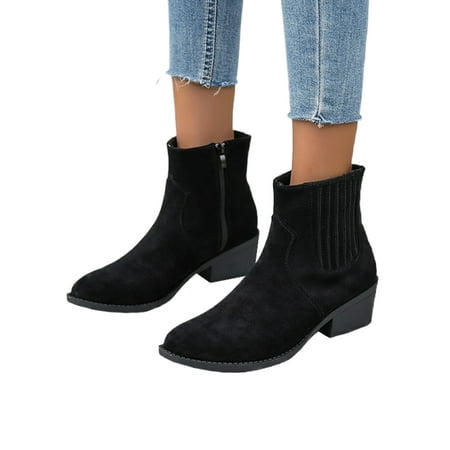 Tenmix Ladies Comfort Winter Shoes Casual Round Toe Office Anti-Slip Low-heel Boot Black 9
Tenmix Ladies Comfort Winter Shoes Casual Round Toe Office Anti-Slip Low-heel Boot Black 9