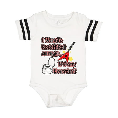 Inktastic I Want to Rock N Roll N Potty Everyday!! Gift Baby Boy or Baby Girl Bodysuit
Inktastic I Want to Rock N Roll N Potty Everyday!! Gift Baby Boy or Baby Girl Bodysuit