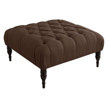 Skyline Tufted Cocktail Ottoman - Linen