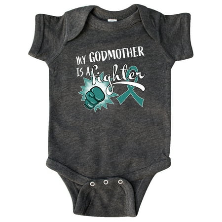 Inktastic Ovarian Cancer Awareness My Godmother is a Fighter Gift Baby Boy or Baby Girl Bodysuit
Inktastic Ovarian Cancer Awareness My Godmother is a Fighter Gift Baby Boy or Baby Girl Bodysuit