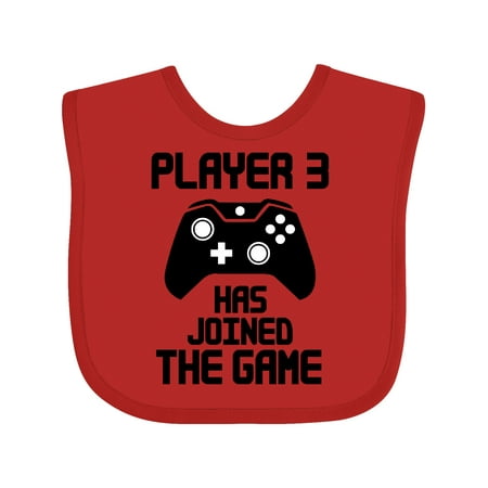 Inktastic Player 3 Has Joined the Game Gift Baby Boy or Baby Girl Bib