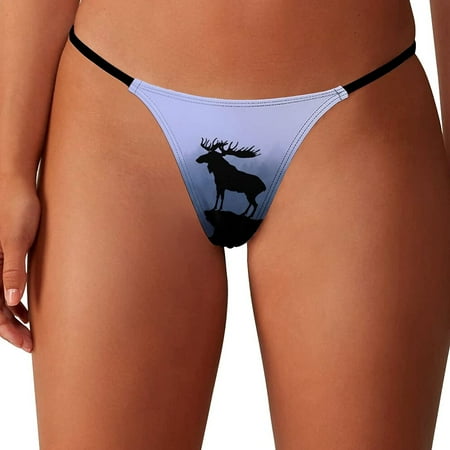 Moose Forest Women s G-String Thongs Low Rise Hipster Underwear Stretch T-Back Panties
Moose Forest Women s G-String Thongs Low Rise Hipster Underwear Stretch T-Back Panties