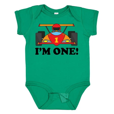 Inktastic Race Car 1st Birthday Gift Baby Boy Bodysuit