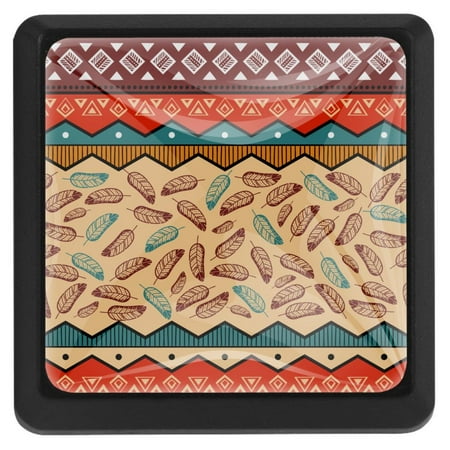 Ownta Square with Screws 3 Pcs for Cupboard Dressing Table Bookcase Drawer Pull Handle Cabinet Door Knobs Exotic Ethnic Boho Tribe Feather Pattern
Ownta Square with Screws 3 Pcs for Cupboard Dressing Table Bookcase Drawer Pull Handle Cabinet Door Knobs Exotic Ethnic Boho Tribe Feather Pattern