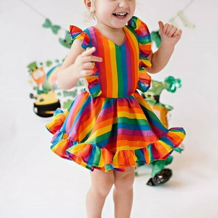 Ma&Baby Toddler Kids Baby Girl Sweet Rainbow Dress Princess Striped Ruffle Dress 0-5 Years
Ma&Baby Toddler Kids Baby Girl Sweet Rainbow Dress Princess Striped Ruffle Dress 0-5 Years