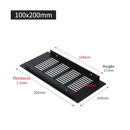 100x200mm Aluminium Ventilation Grille Rectangular Cabinet Wardrobe Air Vent Grille Ventilation-Cover
100x200mm Aluminium Ventilation Grille Rectangular Cabinet Wardrobe Air Vent Grille Ventilation-Cover