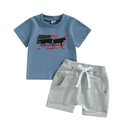 Toddler Baby Boy Clothes Summer Short Sleeve T Shirts Top 6M 12M 18M 24M 3Y Shorts Western 4th of July Baby Boy Outfit
Toddler Baby Boy Clothes Summer Short Sleeve T Shirts Top 6M 12M 18M 24M 3Y Shorts Western 4th of July Baby Boy Outfit