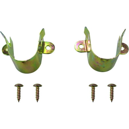 New ProSource 33059CZB-PS Closet Pole Bracket Satin Brass Pair Each 
New ProSource 33059CZB-PS Closet Pole Bracket Satin Brass Pair Each