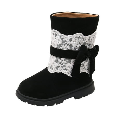 WZHKSN Baby Girls Boys Infant Black Soft Sole Casual Shoes 29