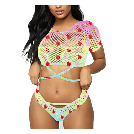 KEJIG Stylish,Fashion Women Sexy Lingerie Set Sexy Net Gauze Print Two-piece Hollow Briefs
KEJIG Stylish,Fashion Women Sexy Lingerie Set Sexy Net Gauze Print Two-piece Hollow Briefs