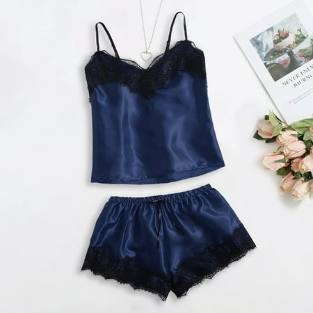 Tfalo Lingerie For Women Pajamas For Women Ladies Fashion Solid Color Erotic Lace Sexy Deep V Satin Sexy Camisole Top Short Pajama Suit
Tfalo Lingerie For Women Pajamas For Women Ladies Fashion Solid Color Erotic Lace Sexy Deep V Satin Sexy Camisole Top Short Pajama Suit